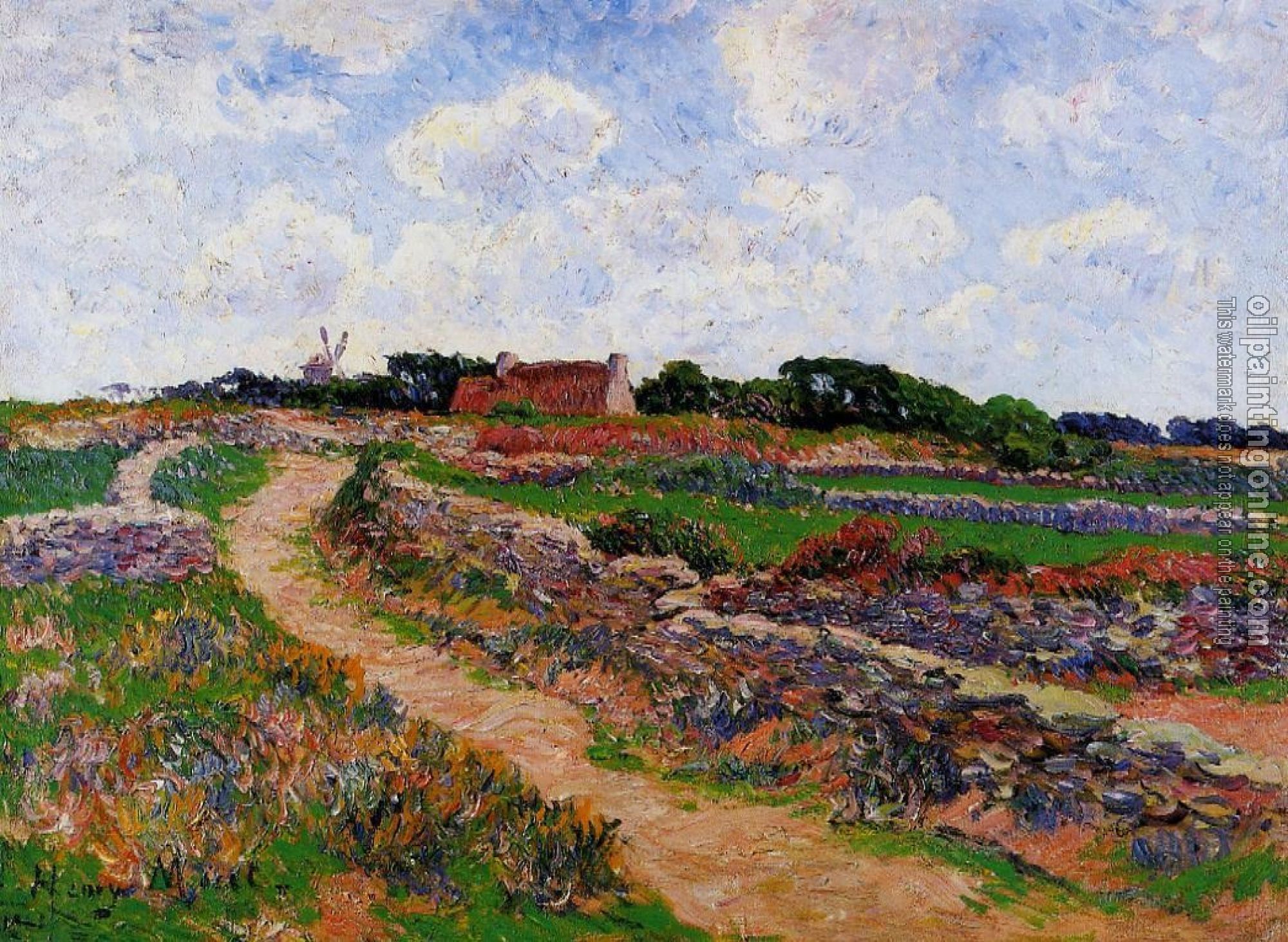 Moret, Henri - A Path in Clohars, Finistere